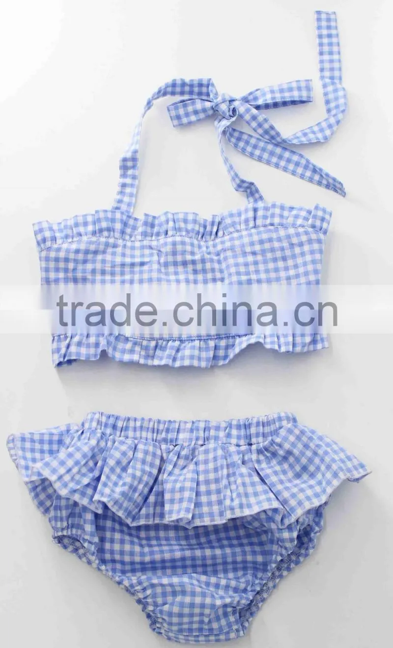 Fashionable macaron color baby swimsuit for 2017 summer wholesale