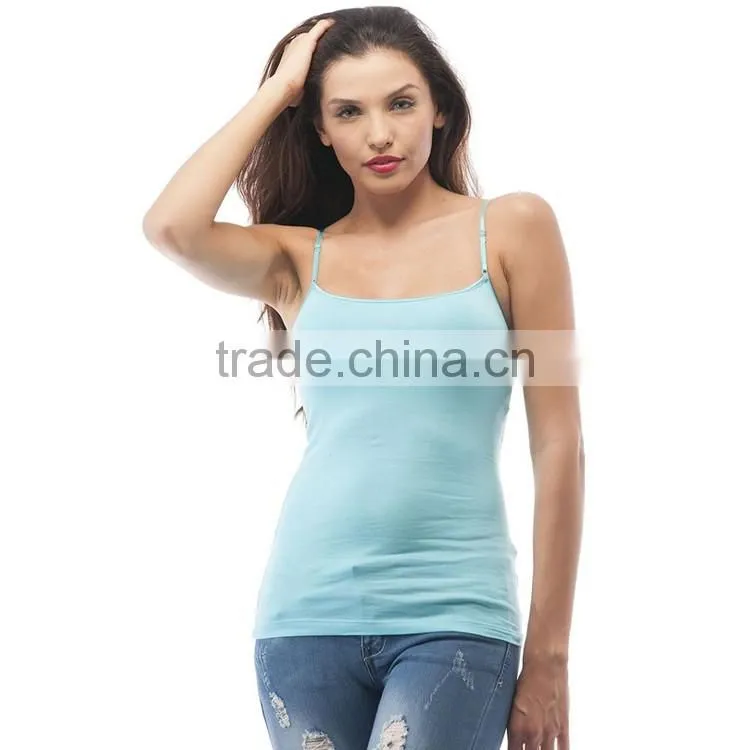Bulk Blank Women Tank Top 95 Cotton 5 Spandex Ladies New Design Fashion Top