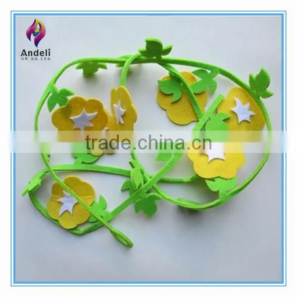 decorative artificial Morning Glory flower felt garland