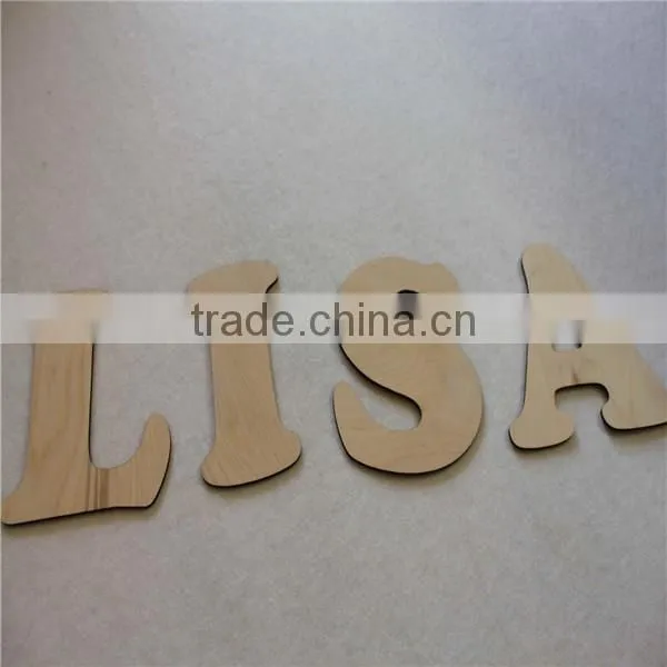 wholesale unfinished wooden alphabet letter educational toys for craft gift and decoration