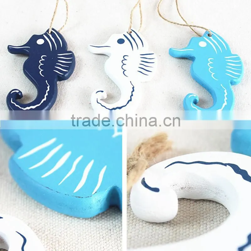 Home Furnishing Seahorse Wall Hangings Wood Decor Art Craft