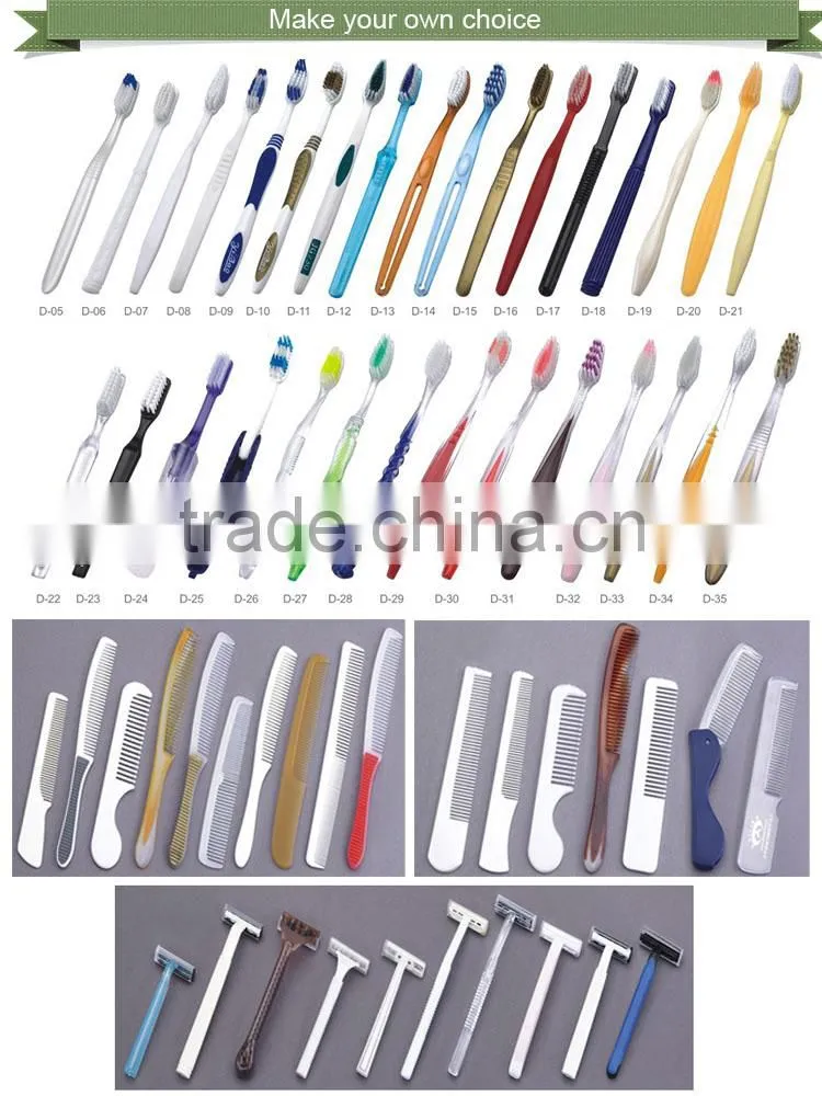 Direct factory wholesale 5 star hotel amenities set