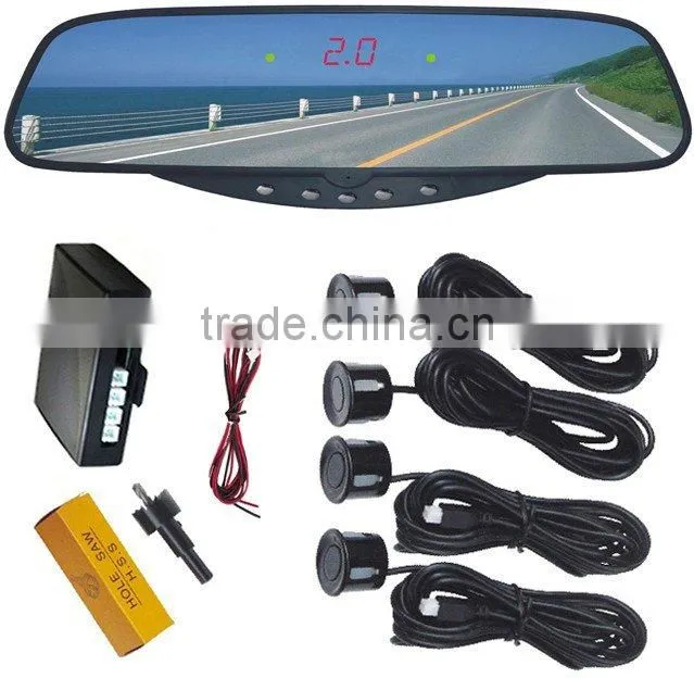 Reverse LED Display Rear Vision Parking Sensor System / Wireless Accelerometer Sensor RD-017C6