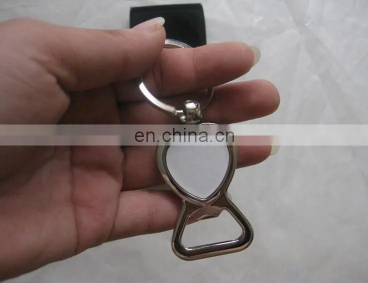 metal keyrings with aluminum sheet, sublimation printable