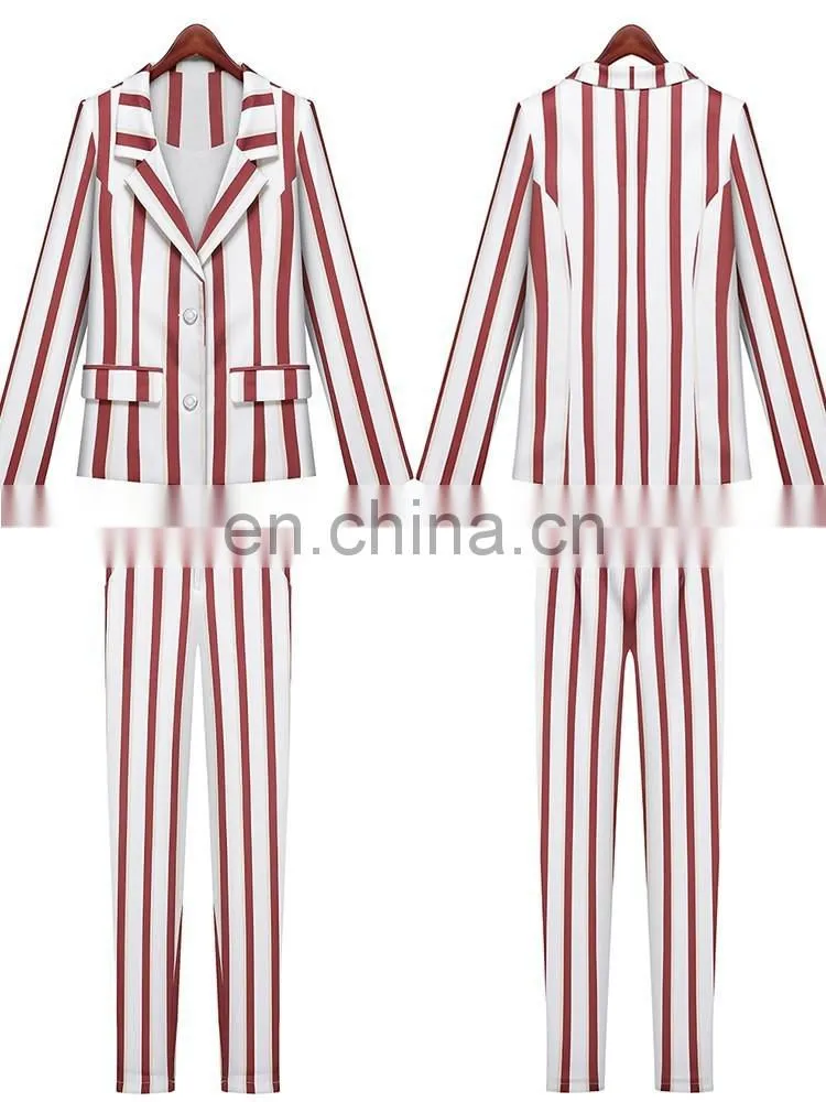 long sleeve blouse top&pants lady business suits