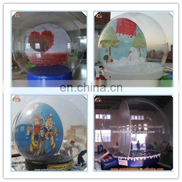 Commercial giant inflatable snow globe,advertising human size snow globe for atmosphere activity show