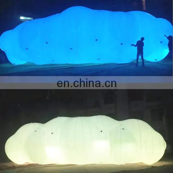 Giant inflatable colorful led light inflatable cloud balloon for event decoration