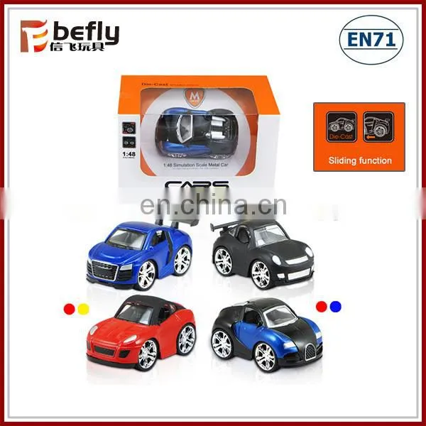 Children sliding alloy car play set