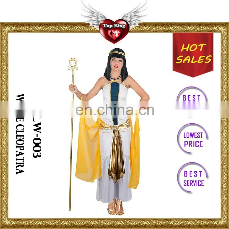 Christmas Women Noble Sexy Santa Costumes Halloween White Cleopatra Costumes for Teen Girls
