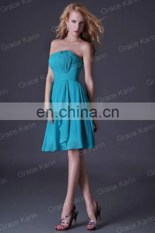 2015 Grace Karin New Women's Sexy Short Off-Shoulder Bridesmaid Dress CL3474