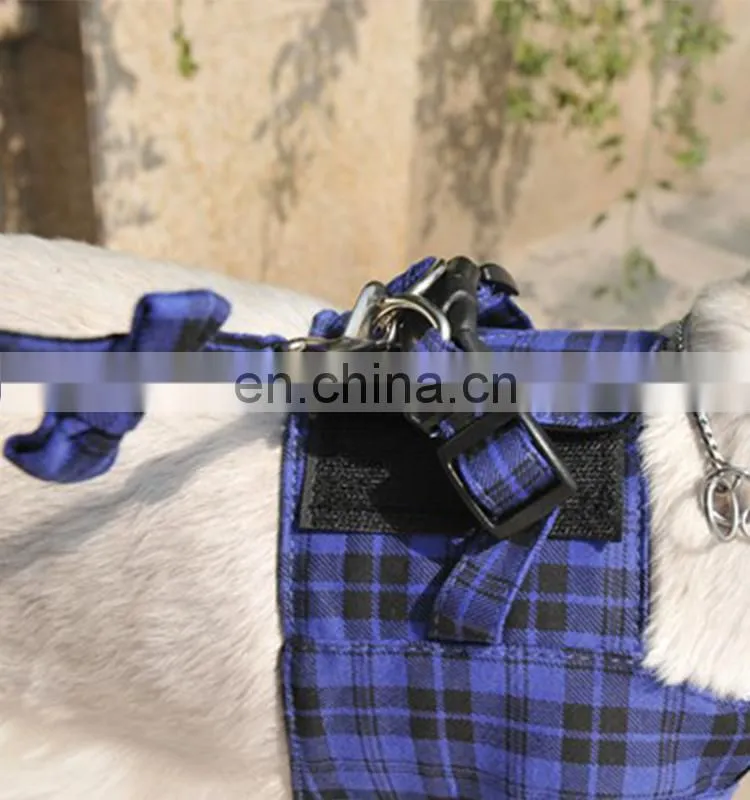 Tartan harness with leash pet products