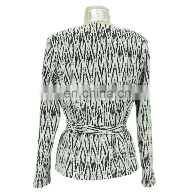 China Factory Jacquard Mid-aged Women Formal Jacket