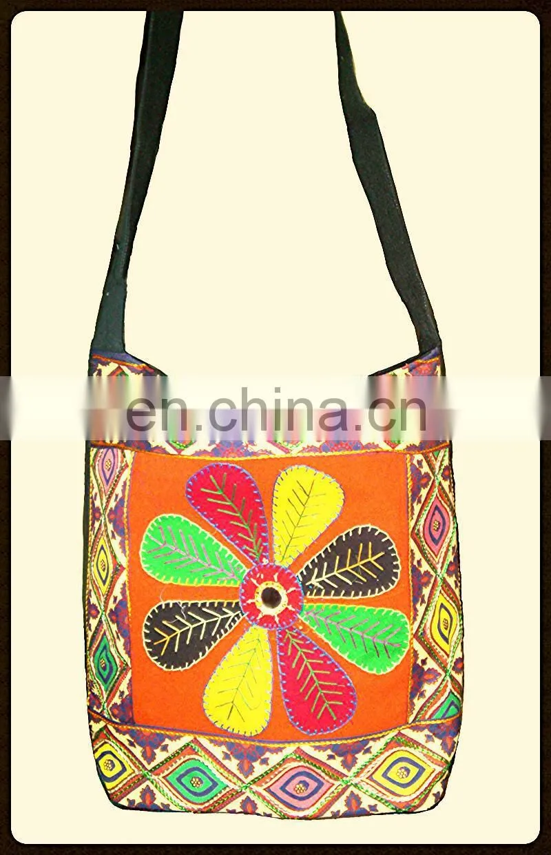2015 Wholesale Indian Traditional Patchwork boho hippi Designer Handmade Colorful Attractive Jhola Shoulder Purse
