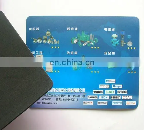 Business gift white eva backing plastic surface mouse pads custom images