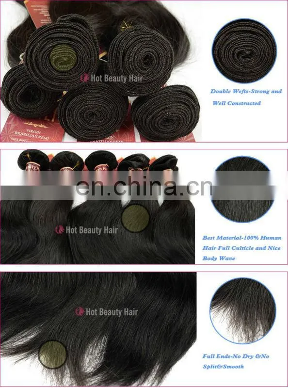 Brazilian 2 Weave Color 12 inch Human Hair Weave Extension