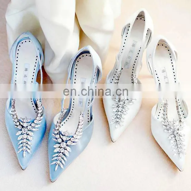 Whoesale crystal rhinestone shoe accessories decorative shoe bow DIY handmade shoe accessories