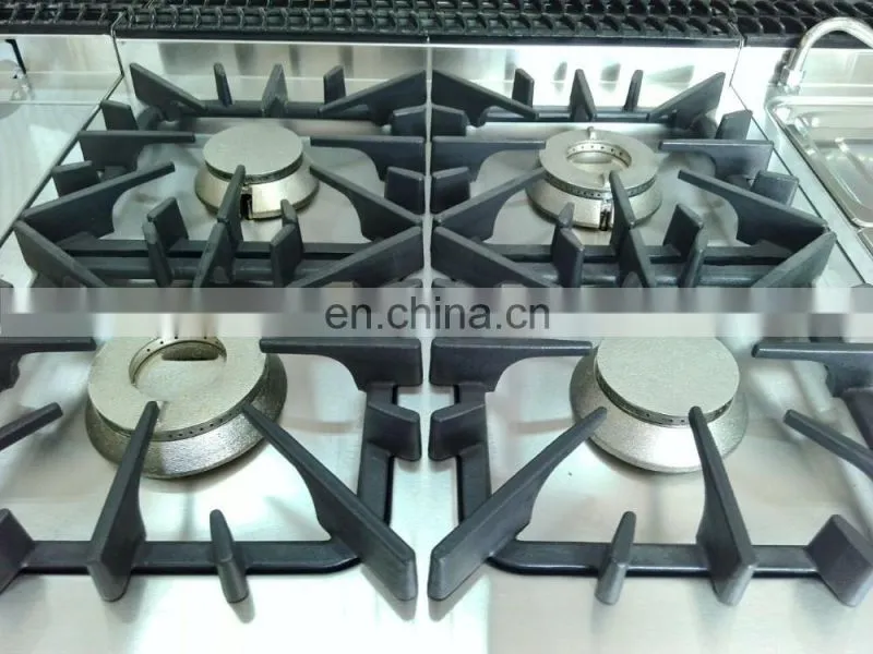 Electric 4-Burner Gas Cooking Range Oven
