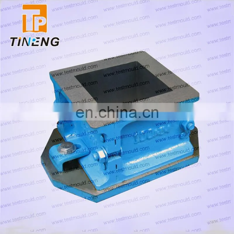 Four parts concrete Cast iron cube mould
