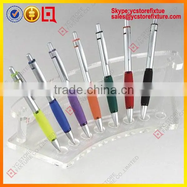 Clear acrylic pen holder displayer