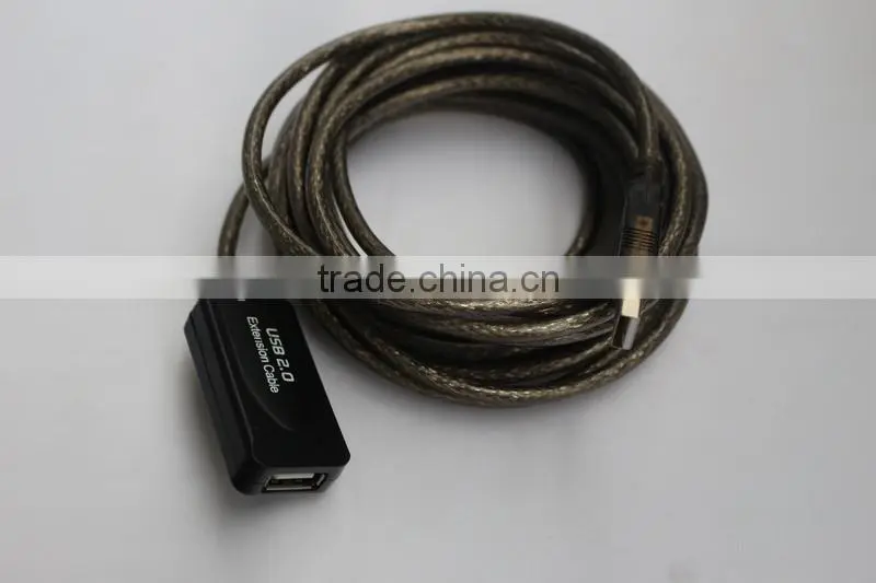 Bus-powered usb 2.0 repeater extension cable 5m