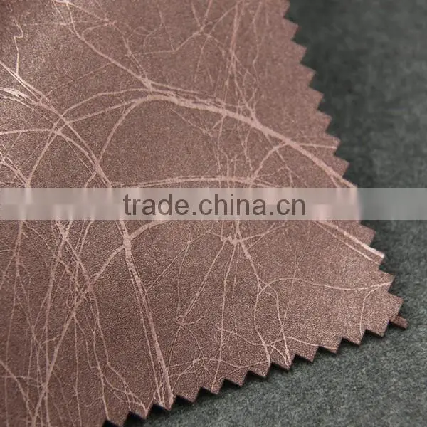 fashionable shining pu pvc printed synthetic nonwoven leather