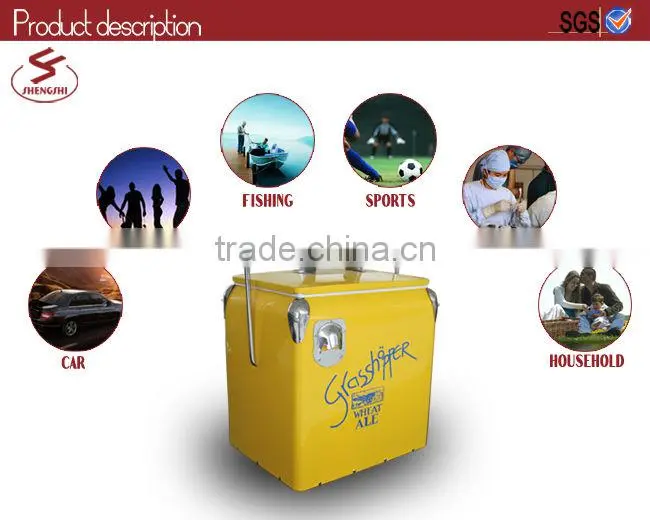 Metal beer bucket with bottle opener (C-001)