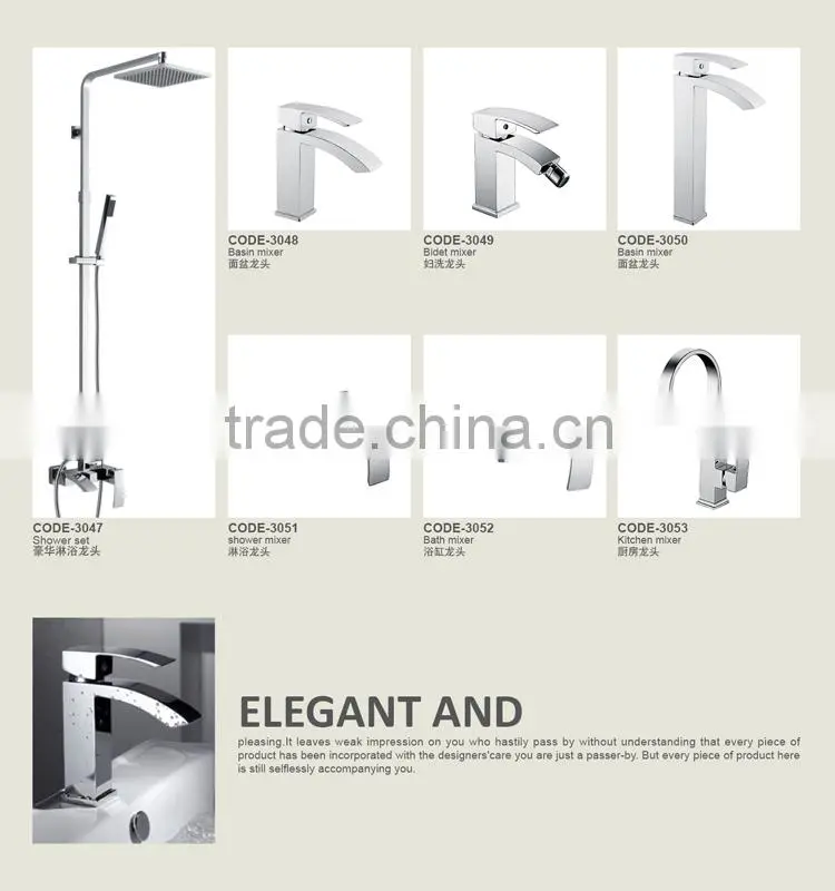 Chrome Plating Brass Round Shower Sliding Bar