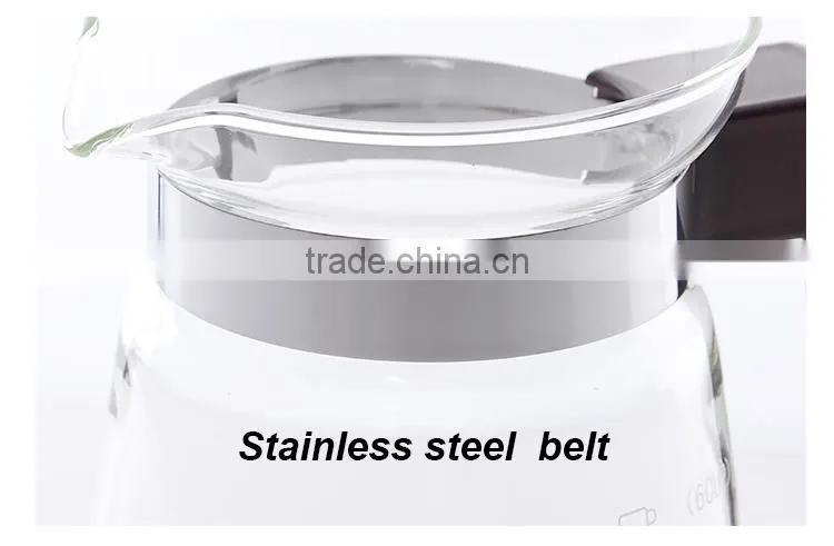 made in China BPA free promotion economic water pot water jug heat insulation glass water pot