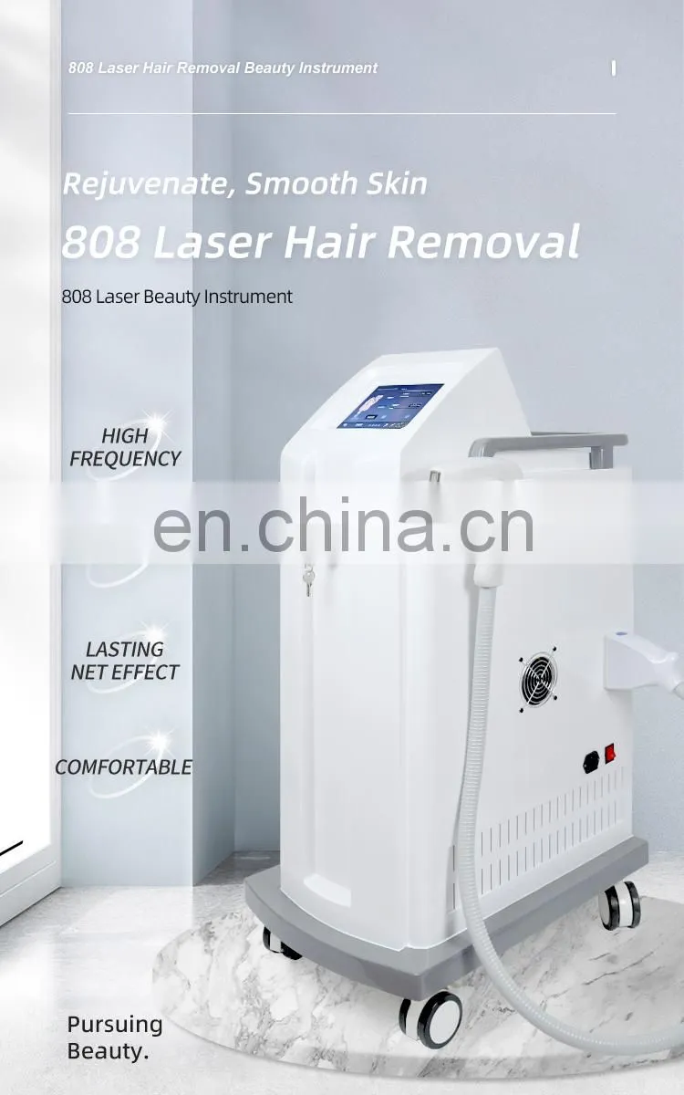 Triple 3 wavelength diode laser diodo lazer ice platinum hair removal 808nm depilacion titanium machine 2021 price