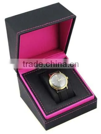 Faux Leather Watch display case, single men watch storage box