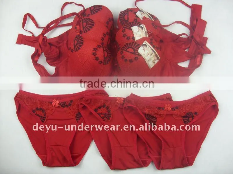 0.9USD Factory Provide Cheappest Available Sexy Bra And Panty New Design (kctz005)