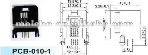 Multipurpose rj45 male connector