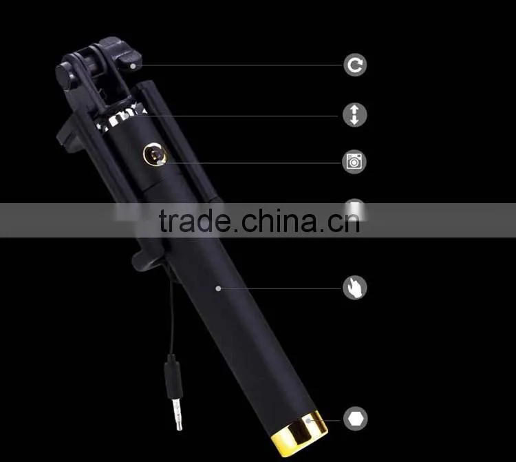 New products flexibile with cable take pole selfie stick
