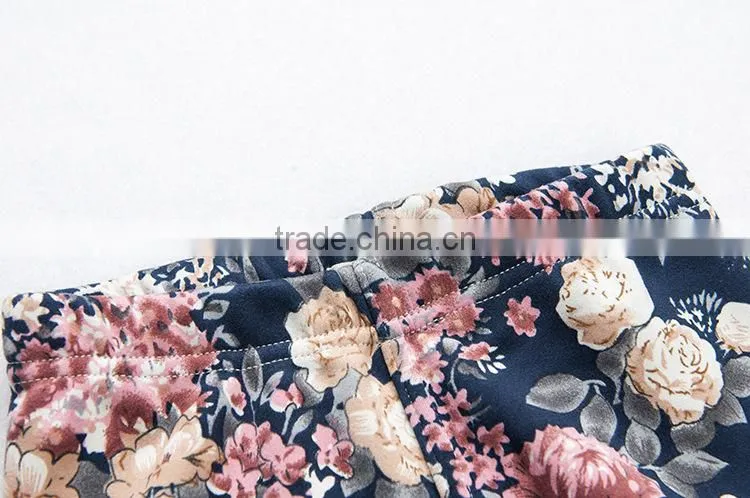2015 Children Autumn & Winter Printing Kids Leggings Girl Add Wool Legging Baby Girl Keep Warm Pants With Six Colors