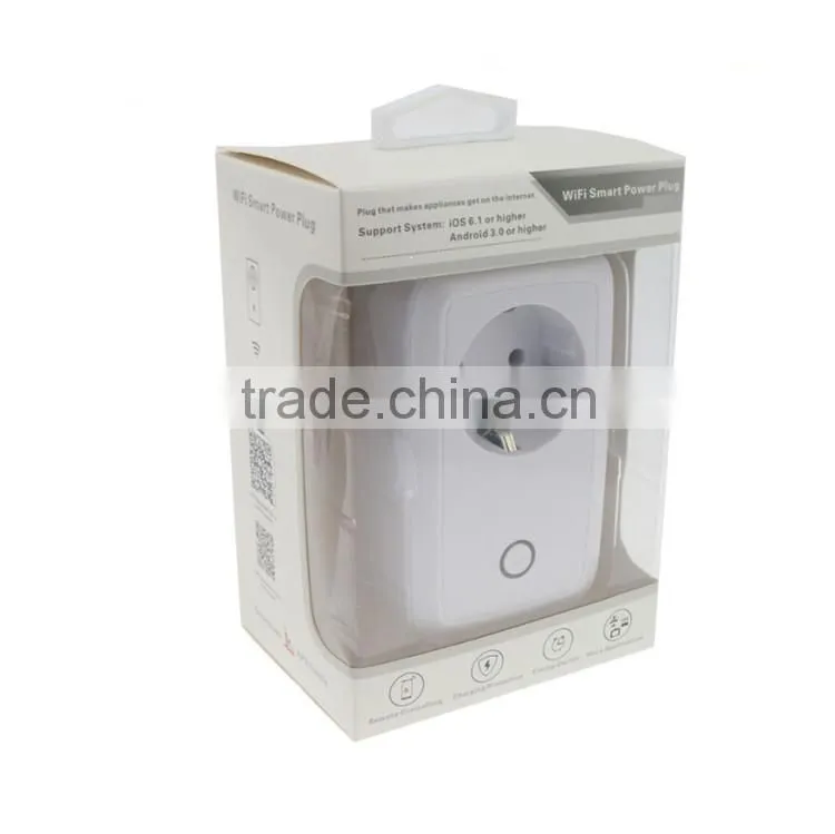 Wholesale CE ROHS 110-240V EU standard smart WIFI power plug socket