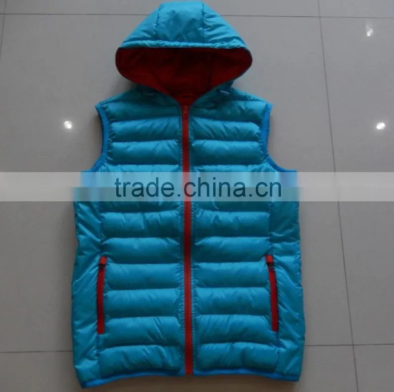 custom 100% polyester men padded vest wholesale