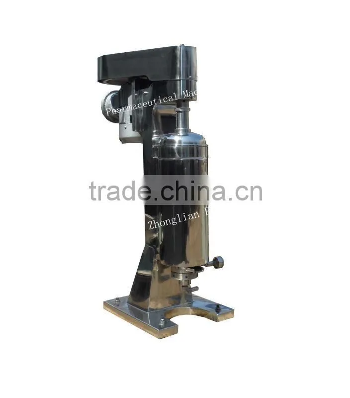 GQ75A/J (clarifying type) high speed high efficiency tubular bowl yeast centrifuge separator machine