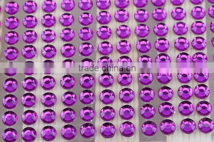 Hot sale Cake Decorating Crystal sticker sheet 504pcs 5mm stones