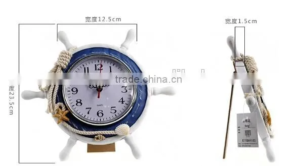 funny helm round wooden digital desktop clock wall