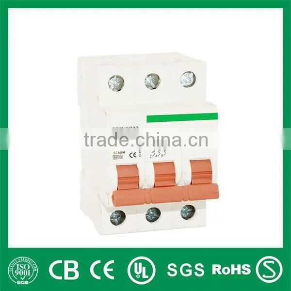 2 pole miniature circuit breaker / iso9001 certificate