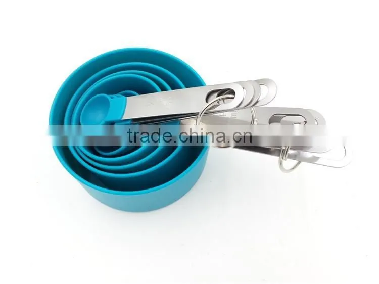 Measuring spoon and cup stainless steel handles