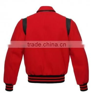 Wholesale Quality College Varsity Baseball Jackets with Folded Collar