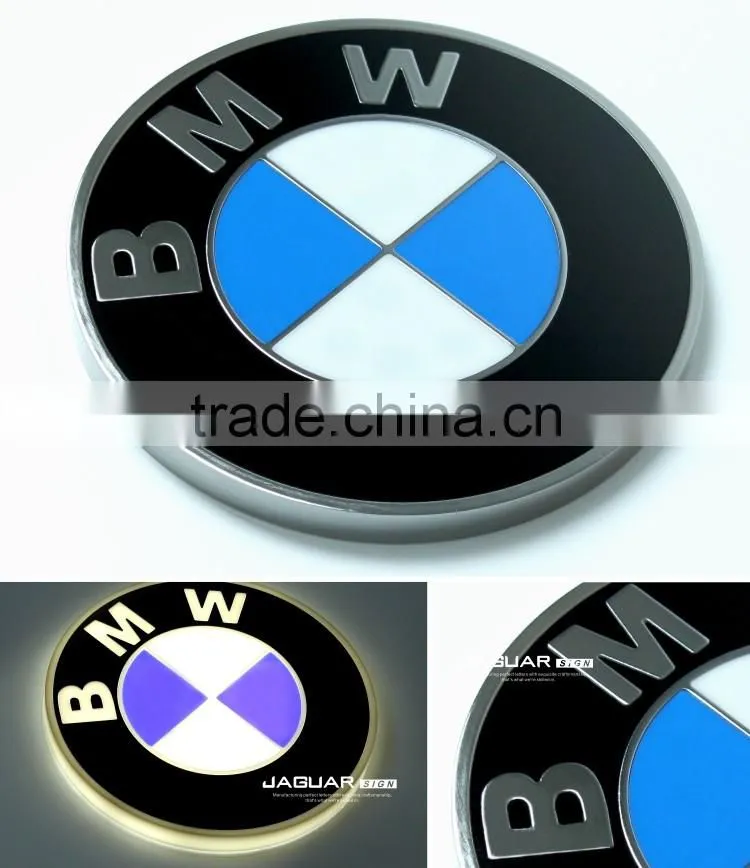 2016 custom design innovative led lighting sticker car brands logo sign