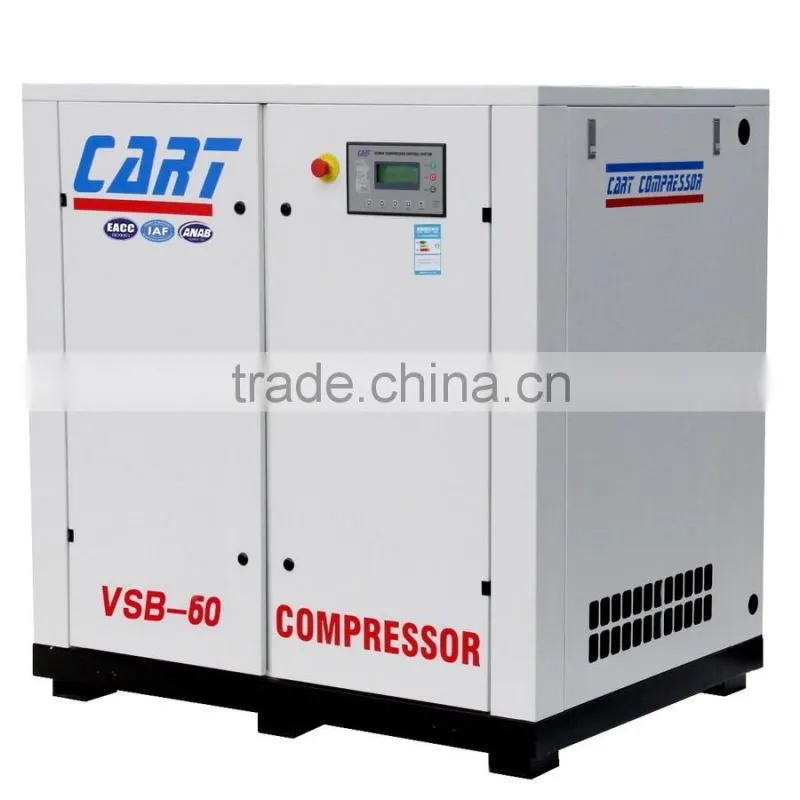ACpower 45KW 60HP 8bar 8.0m3/min variable frequency screw air compressor belt drive