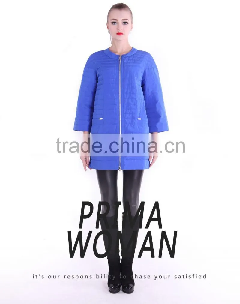 Spring New Product 2016 Medium And Long Women Clothes Round Collar Apparel