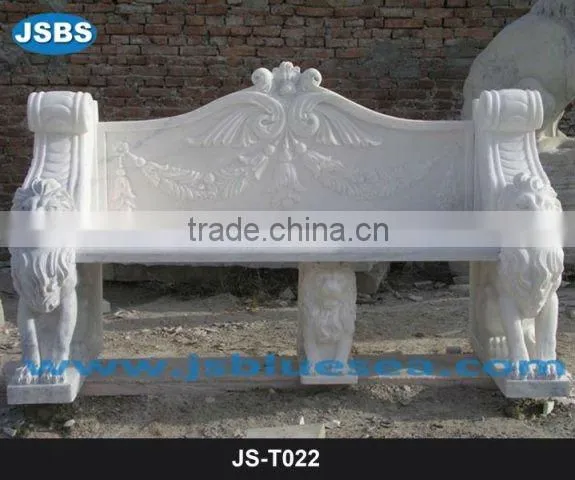 Carved Marble Table and Bench JS-T049