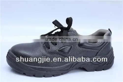 PU injection sole safety shoes steel top cap steel plate work shoes 9017