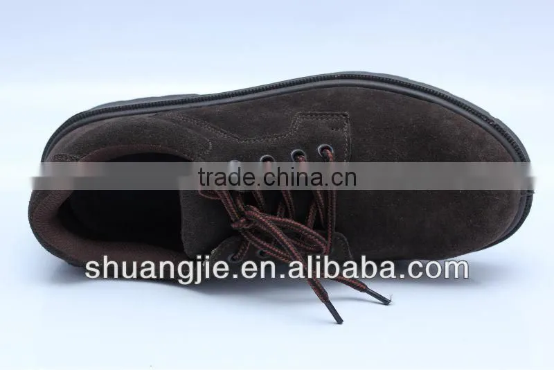 suede leather steel toe cap work shoes safety shoes 8008