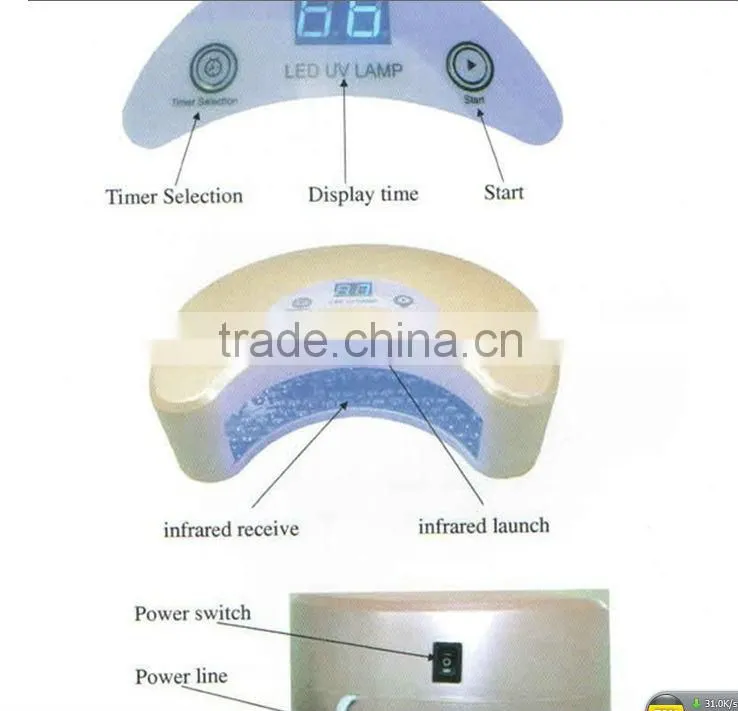 WHOLESALE!! 12W MOON SHAPE PINK COLOR led nail lamp WITH 30S 60S TIMER NAIL BEAUTY NAIL ART+NAIL FAN,