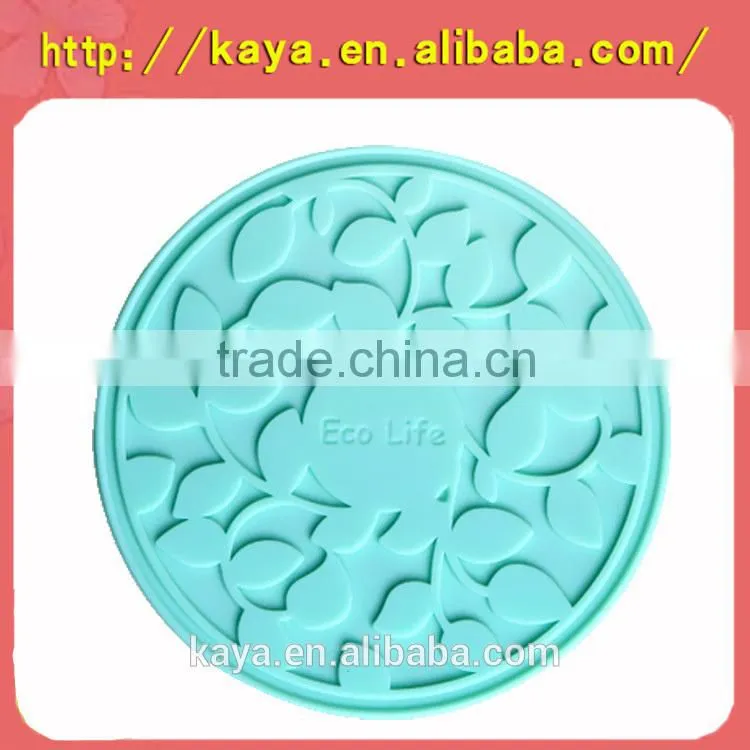 soft pvc 2d/3d clover coasters